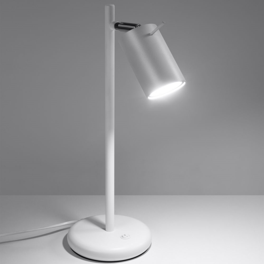 Stolní lampa RING 1xGU10/10W/230V bílá