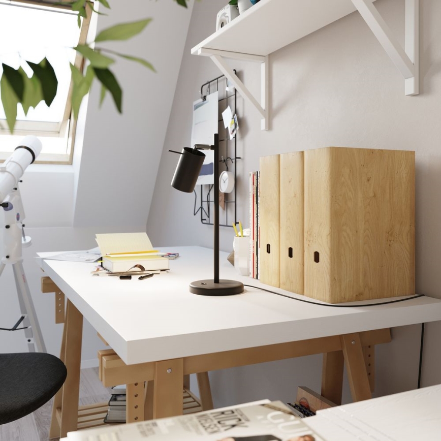 Stolní lampa RING 1xGU10/10W/230V černá