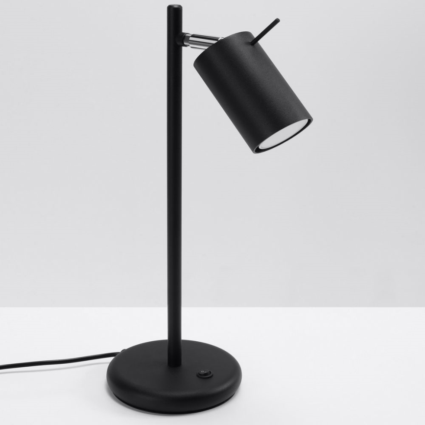Stolní lampa RING 1xGU10/10W/230V černá
