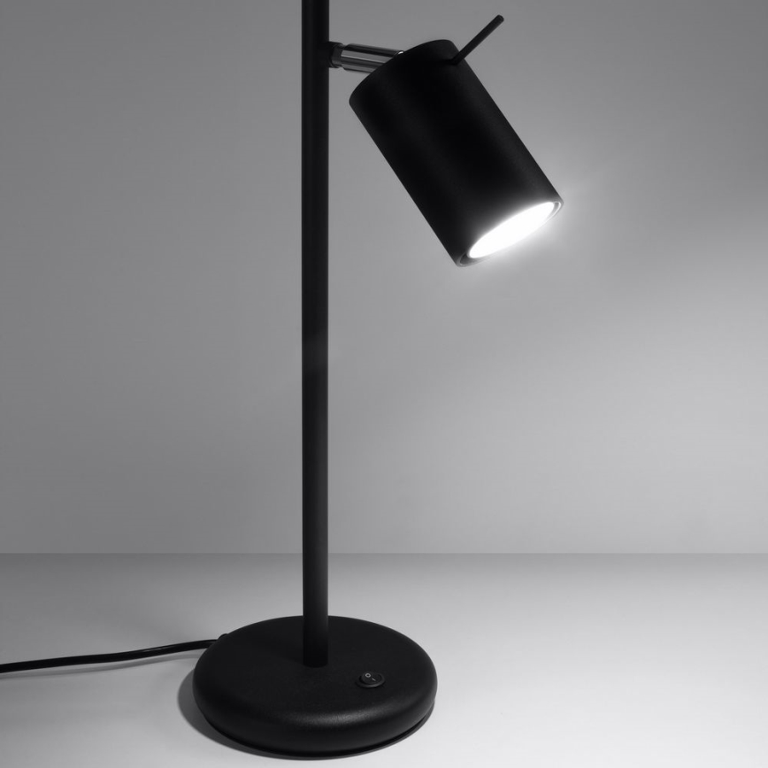 Stolní lampa RING 1xGU10/10W/230V černá