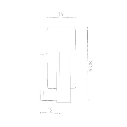 Nástěnné svítidlo LAPPO 1xE14/10W/230V béžová