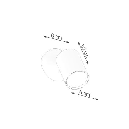 Nástěnné bodové svítidlo LEMMI 1xGU10/40W/230V černá