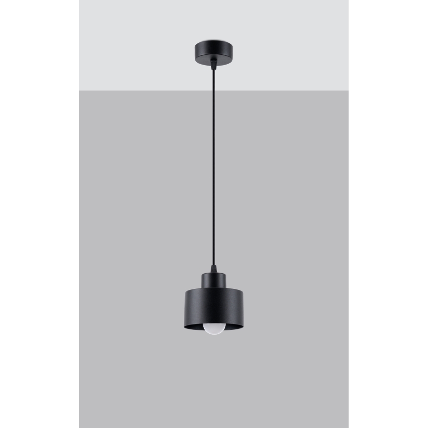 Lustr na lanku SAVAR 1xE27/60W/230V černá