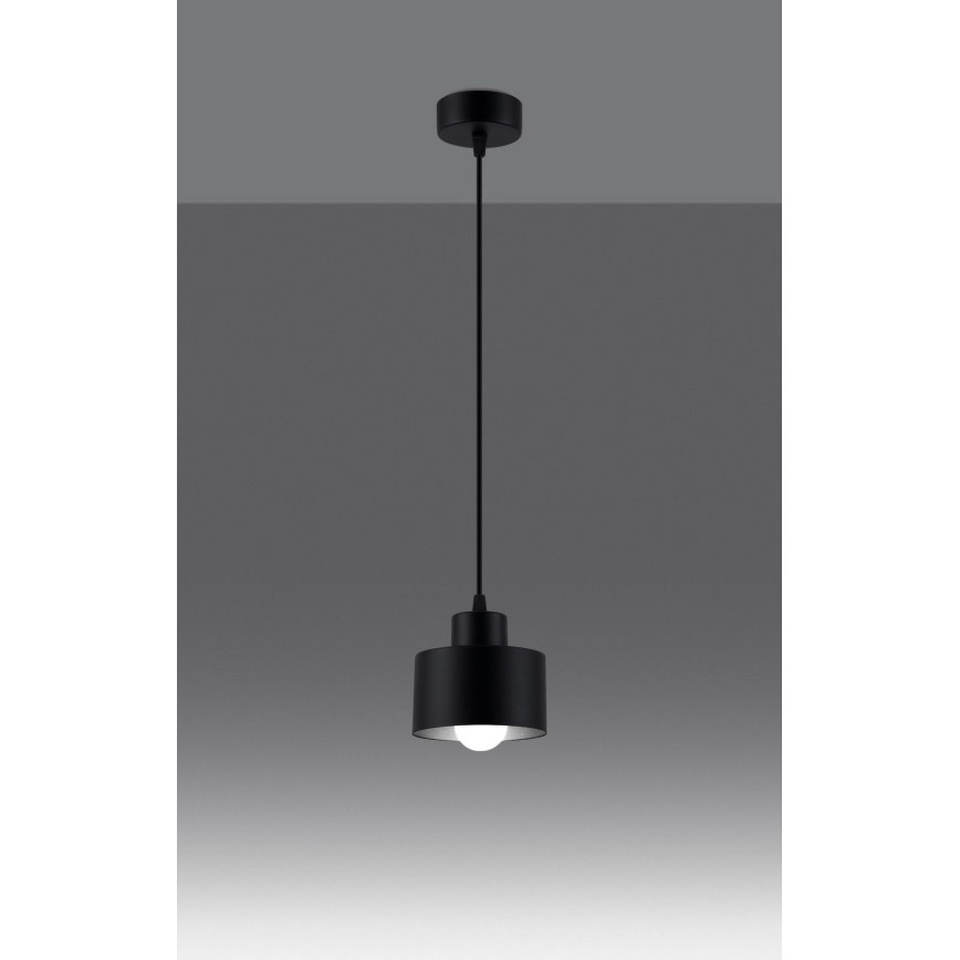 Lustr na lanku SAVAR 1xE27/60W/230V černá