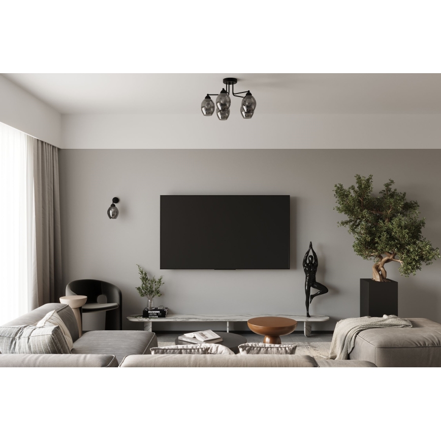 Nástěnná lampa FILLAN 1xE27/60W/230V černá