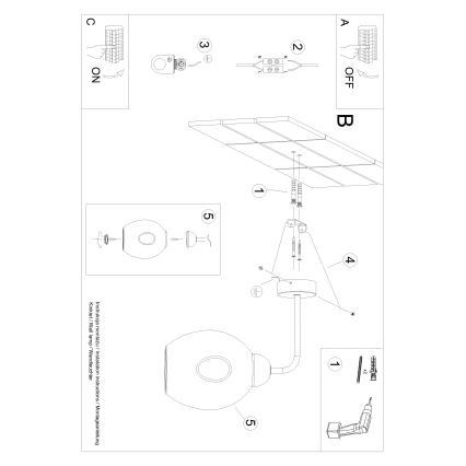 Nástěnná lampa FILLAN 1xE27/60W/230V černá