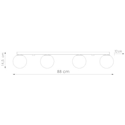 Stropní svítidlo YOLI 4xG9/12W/230V bílá