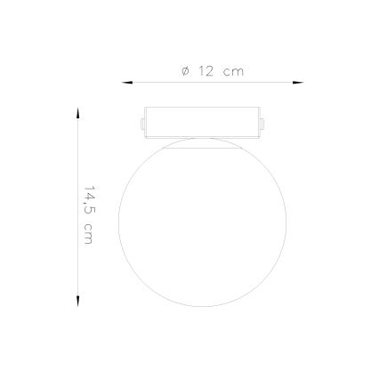 Stropní svítidlo YOLI 1xG9/12W/230V černá