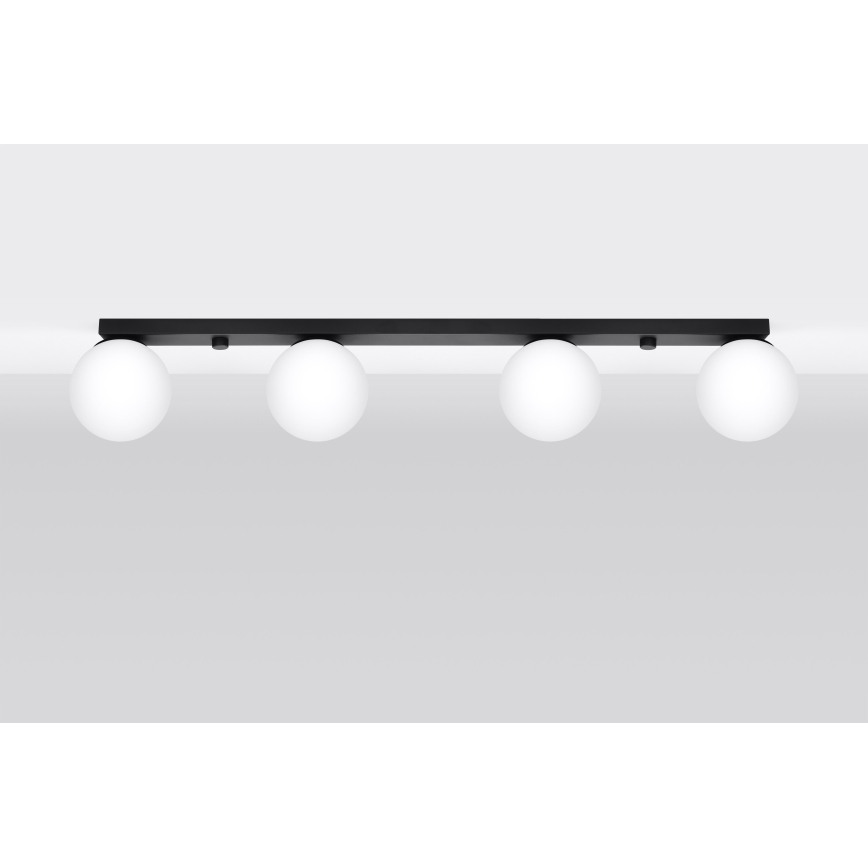 Stropní svítidlo YOLI 4xG9/12W/230V černá