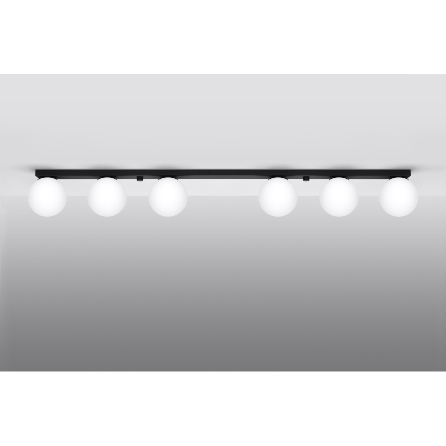 Stropní svítidlo YOLI 6xG9/12W/230V černá