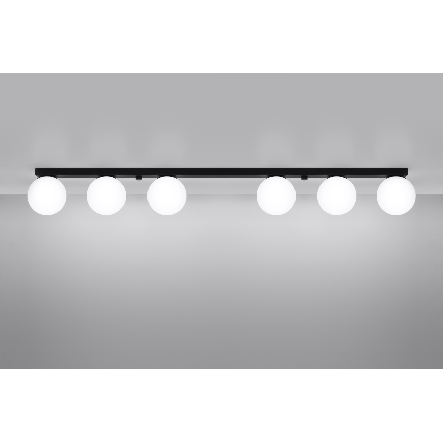 Stropní svítidlo YOLI 6xG9/12W/230V černá