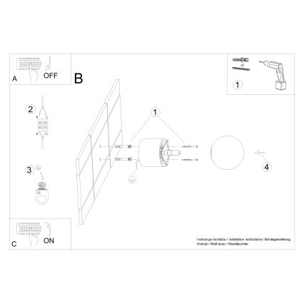 Nástěnné bodové svítidlo BOOMO 1xG9/8W/230V buk