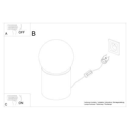 Stolní lampa BOOMO 1xG9/8W/230V buk