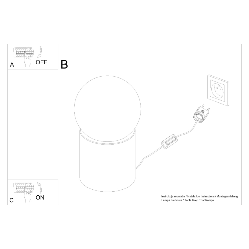 Stolní lampa BOOMO 1xG9/8W/230V buk