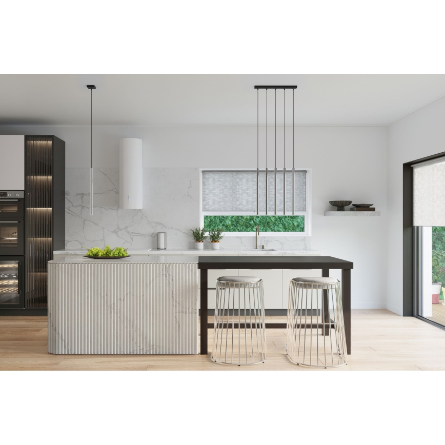 Lustr na lanku PASTELO 1xG9/8W/230V lesklý chrom