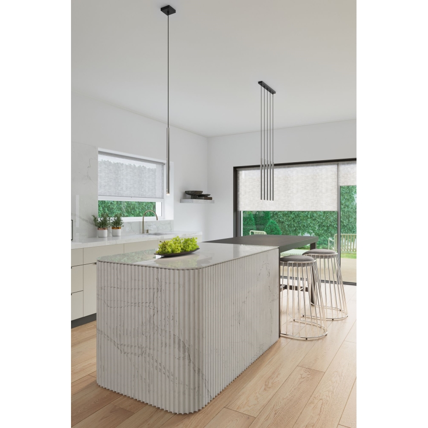 Lustr na lanku PASTELO 1xG9/8W/230V lesklý chrom
