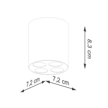 LED Bodové svítidlo ZOE LED/9W/230V bílá