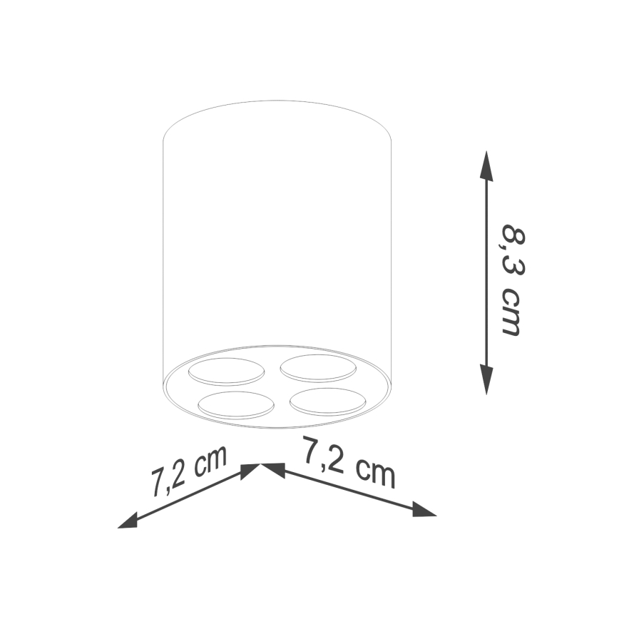 LED Bodové svítidlo ZOE LED/9W/230V černá