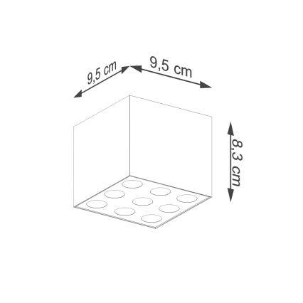 LED Bodové svítidlo OZZY LED/16W/230V černá