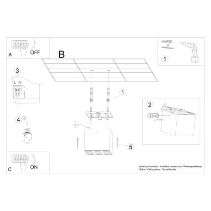 LED Bodové svítidlo OZZY LED/16W/230V černá