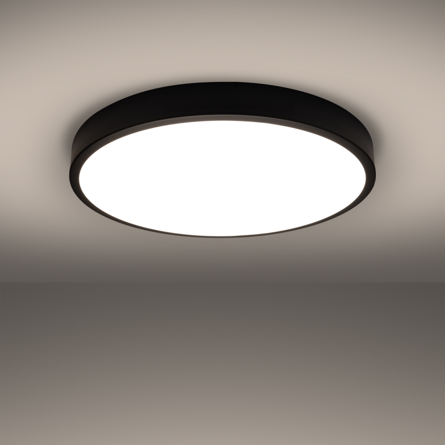 LED Stropní svítidlo ONYX LED/48W/230V pr. 60 cm černá