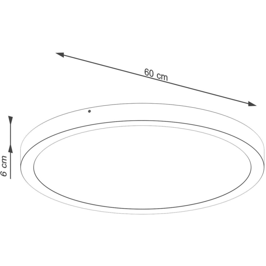 LED Stropní svítidlo ONYX LED/48W/230V pr. 60 cm bílá