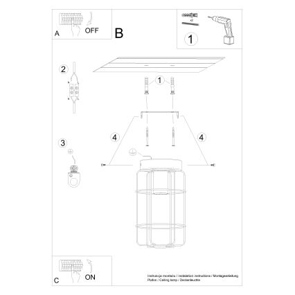 Stropní svítidlo GOTTO 1xE27/15W/230V černá/buk