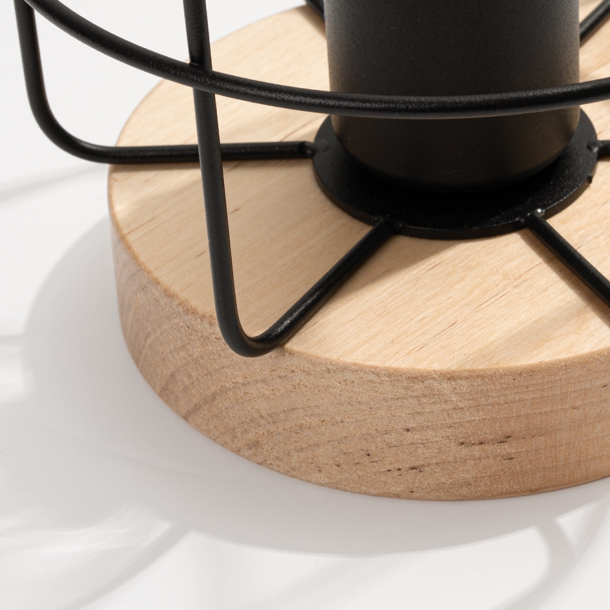 Stolní lampa GOTTO 1xE27/15W/230V černá/buk