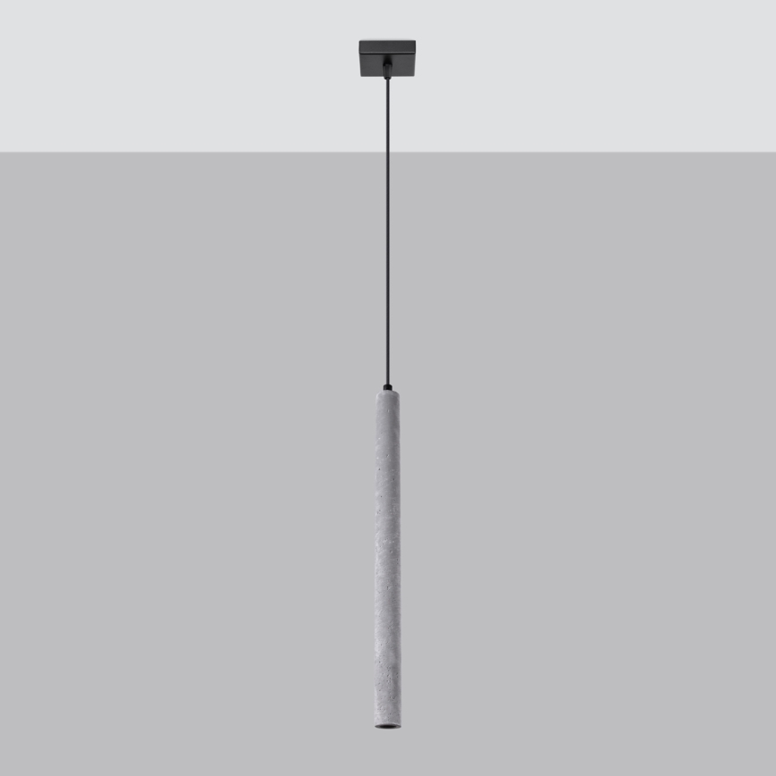 Lustr na lanku PASTELO 1xG9/8W/230V beton