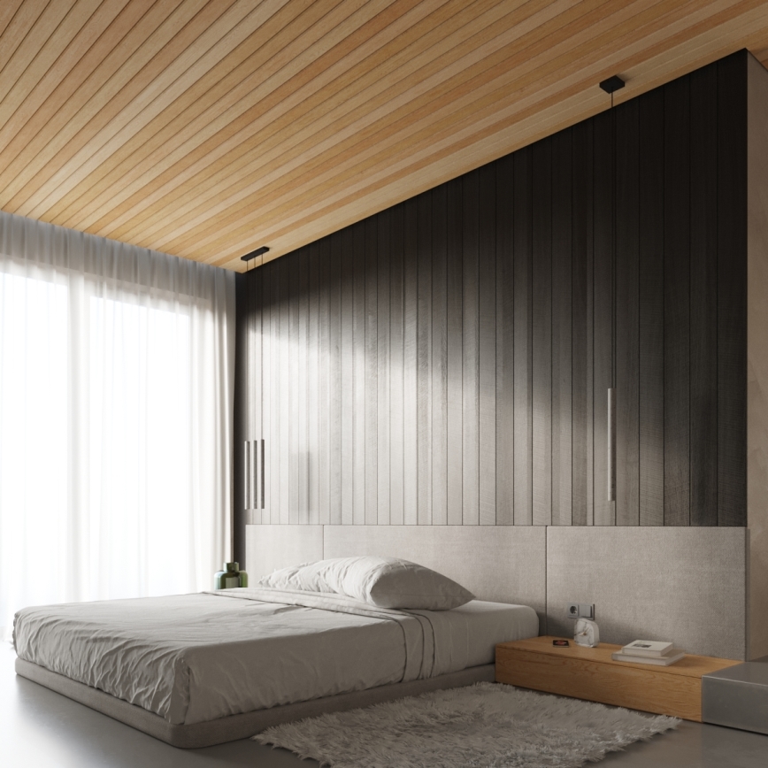Lustr na lanku PASTELO 3xG9/8W/230V beton