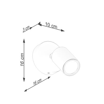 Nástěnné bodové svítidlo VERDO 1xGU10/10W/230V bílá/buk