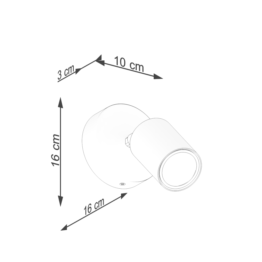 Nástěnné bodové svítidlo VERDO 1xGU10/10W/230V bílá/buk