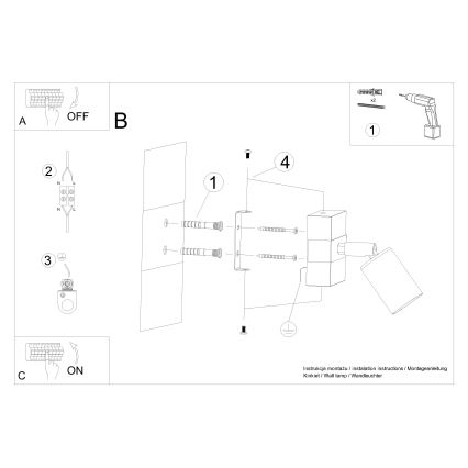 Bodové svítidlo ZUCA 1xE27/15W/230V černá/dub