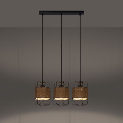 Lustr na lanku GIZUR 3xE27/15W/230V