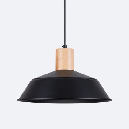 Lustr na lanku FANO 1xE27/15W/230V pr. 34 cm černá