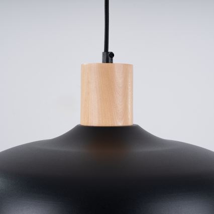 Lustr na lanku INDY 1xE27/15W/230V pr. 38 cm černá