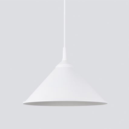 Lustr na lanku ZUMA 1xE27/15W/230V pr. 30 cm bílá