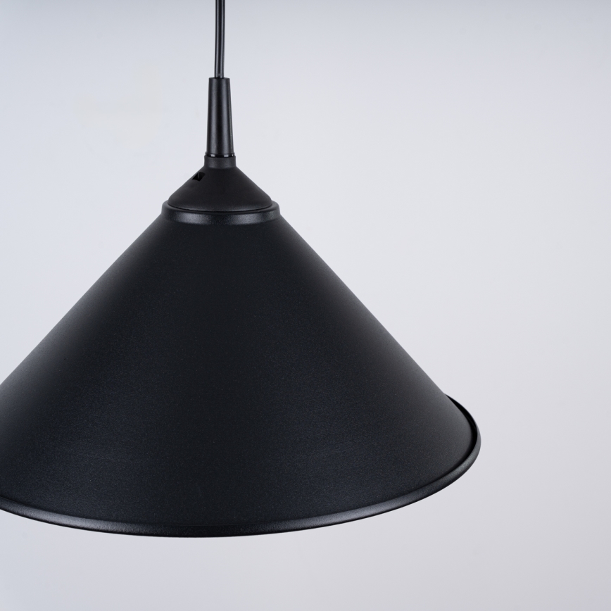 Lustr na lanku ZUMA 1xE27/15W/230V pr. 30 cm černá