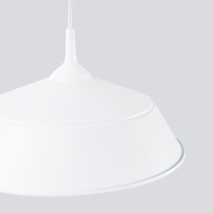 Lustr na lanku FRIKA 1xE27/15W/230V pr. 34 cm bílá