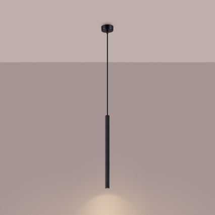 Lustr na lanku ARCHE 1xG9/8W/230V černá