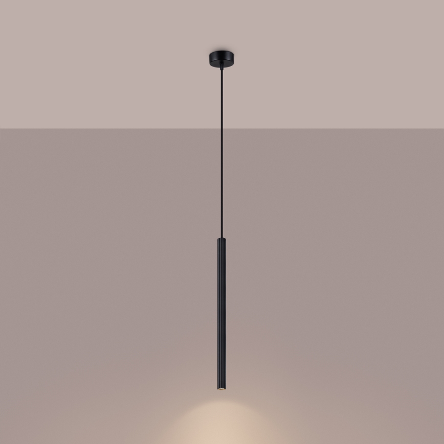 Lustr na lanku ARCHE 1xG9/8W/230V černá