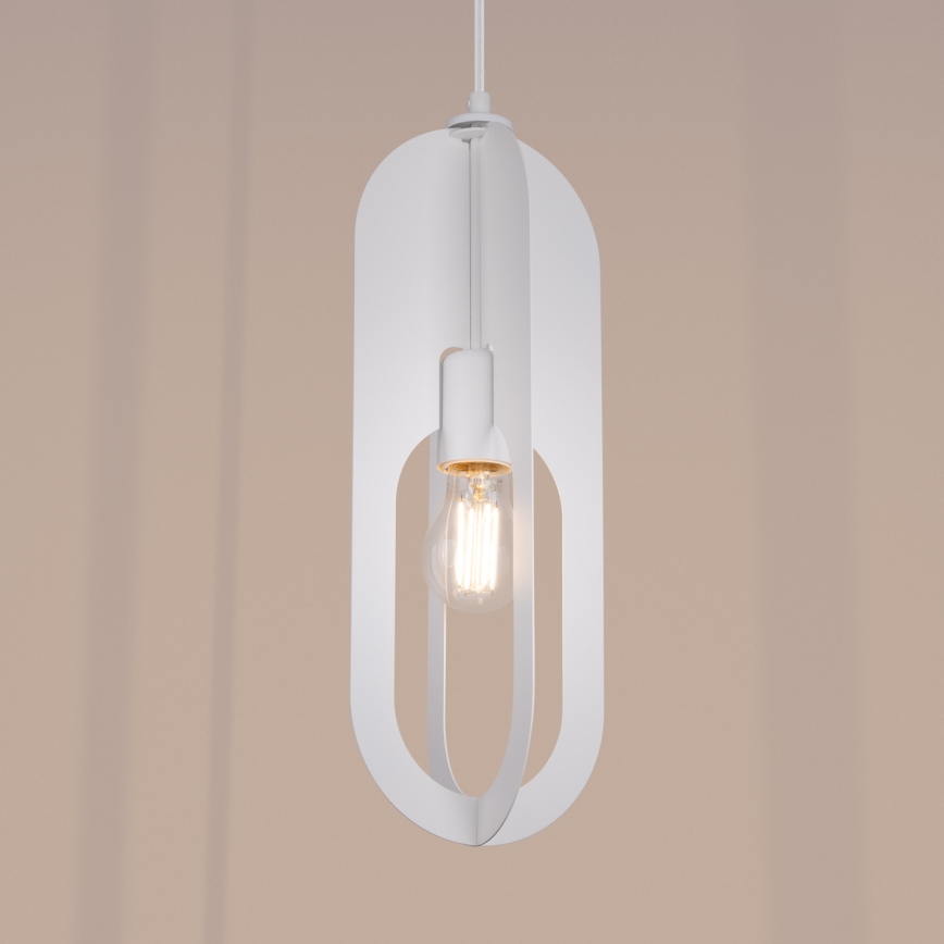 Lustr na lanku NICUS 1xE27/15W/230V bílá