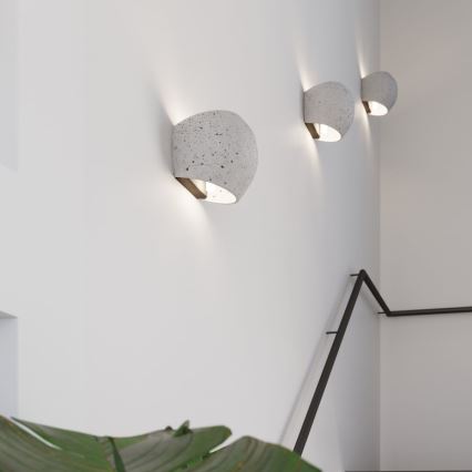 Nástěnné svítidlo GLOBE 2xG9/8W/230V beton/šedá