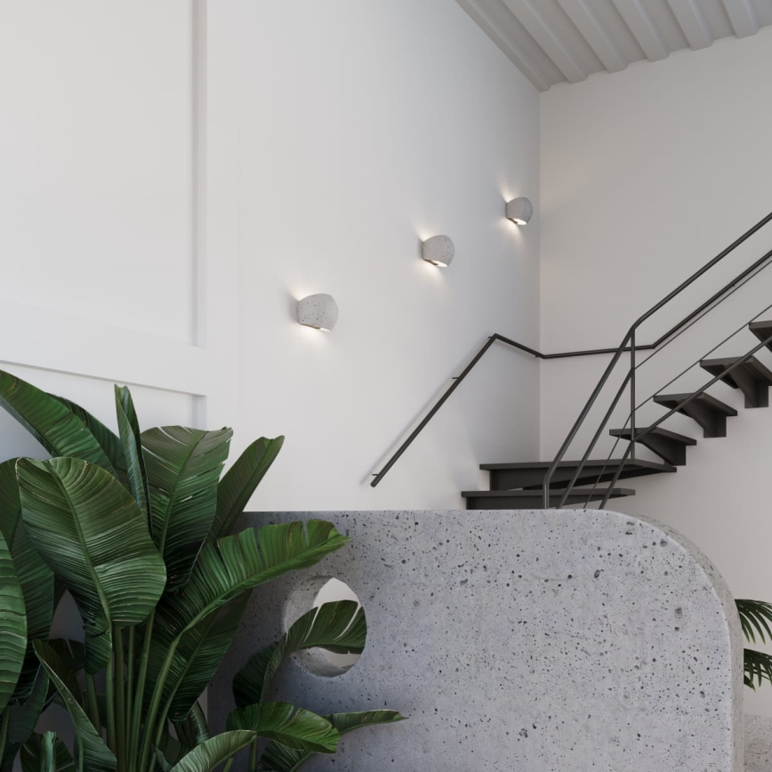 Nástěnné svítidlo GLOBE 2xG9/8W/230V beton/šedá