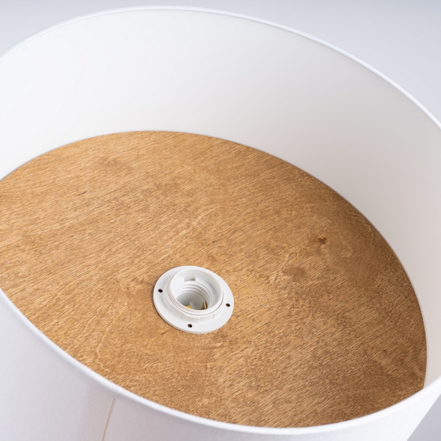 Stropní svítidlo TELESTO 1xE27/15W/230V pr. 35 cm bílá/béžová