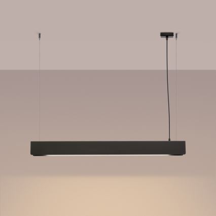 LED Lustr na lanku SPARK 1xG13/8,5W/230V černá