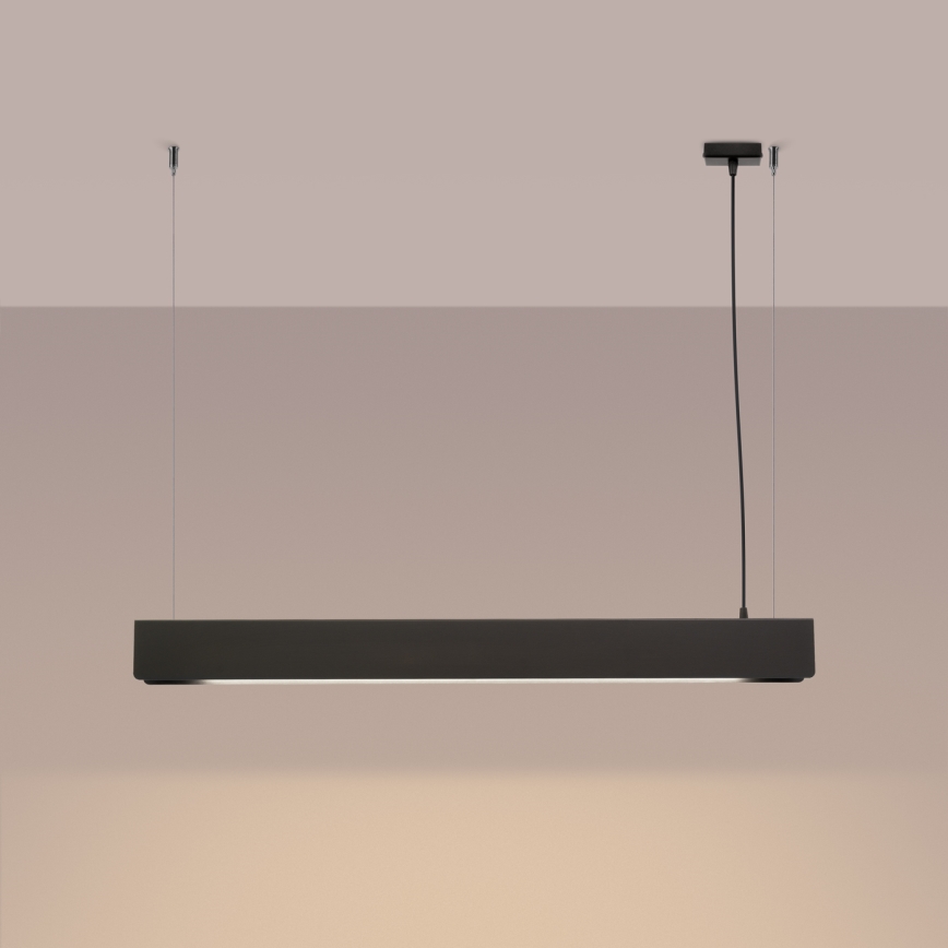 LED Lustr na lanku SPARK 1xG13/8,5W/230V černá