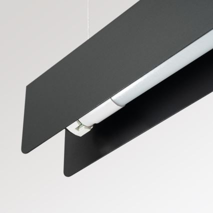 LED Lustr na lanku SPARK 1xG13/8,5W/230V černá