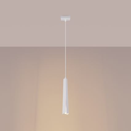 Lustr na lanku PRYSM 1xG9/8W/230V bílá