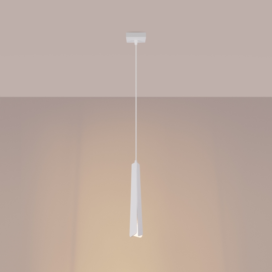 Lustr na lanku PRYSM 1xG9/8W/230V bílá